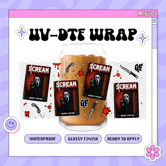 Spooky Slashers G - 16oz Glass Wrap