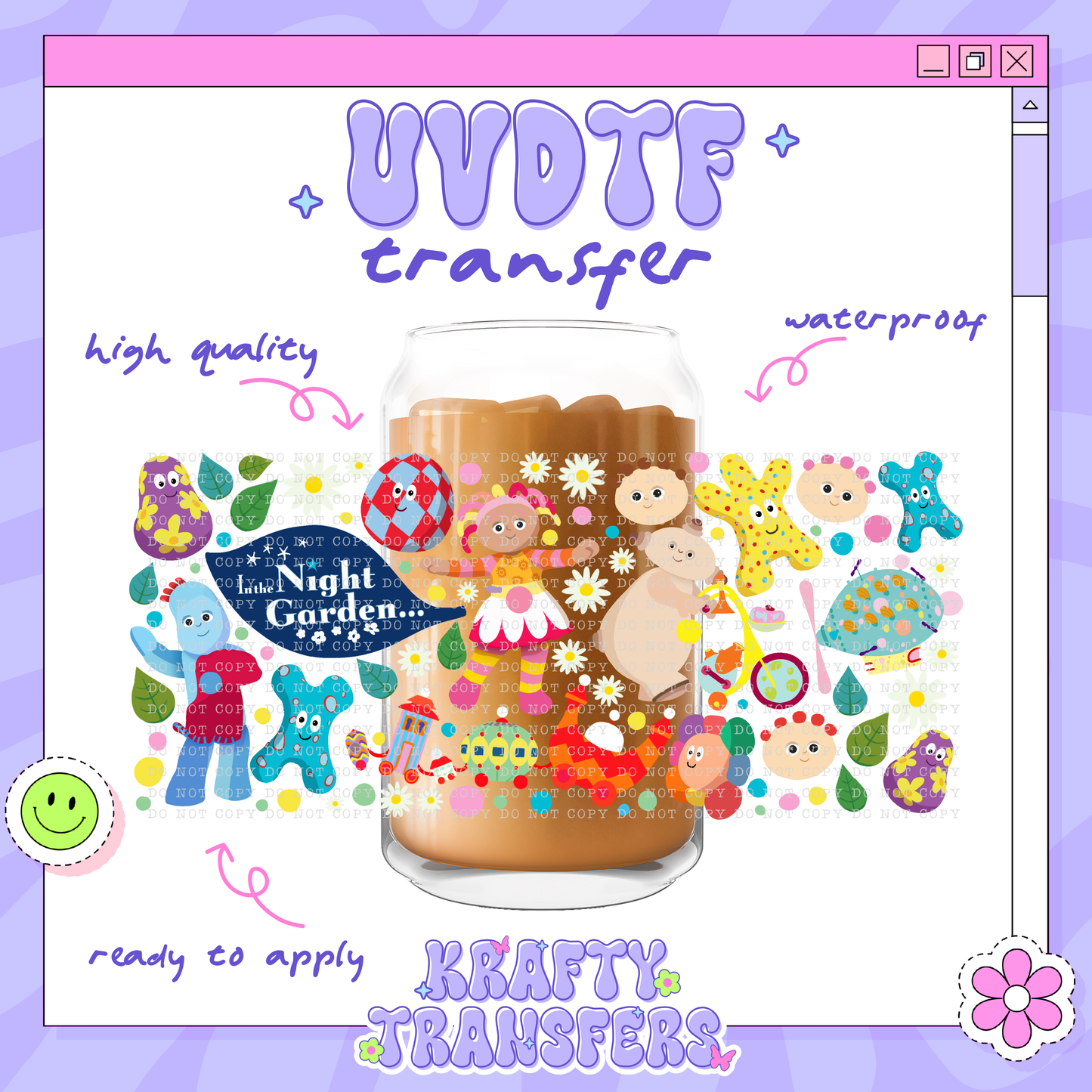 Night Garden - 16oz Glass Wrap