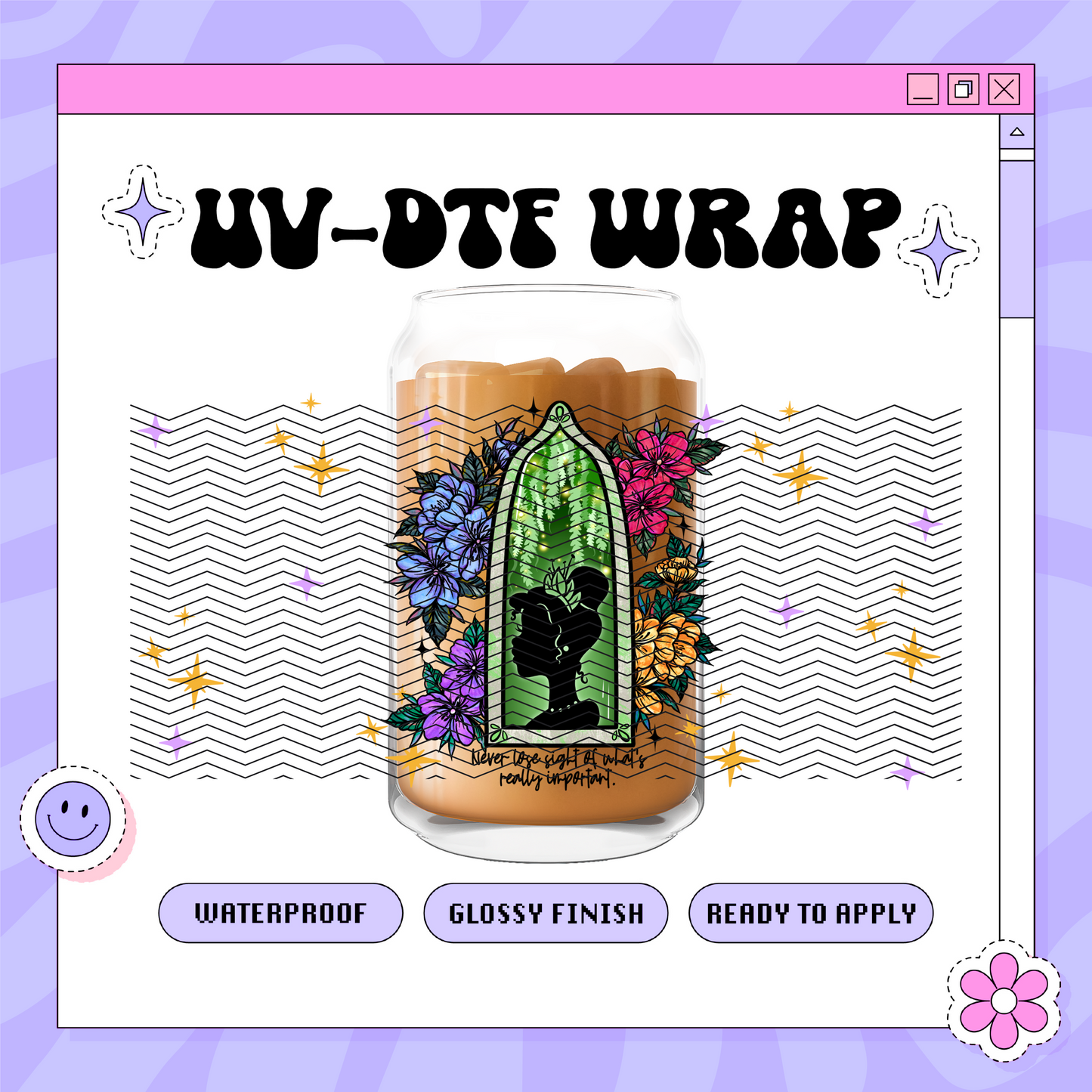 Dis Princess T - 16oz Glass Wrap