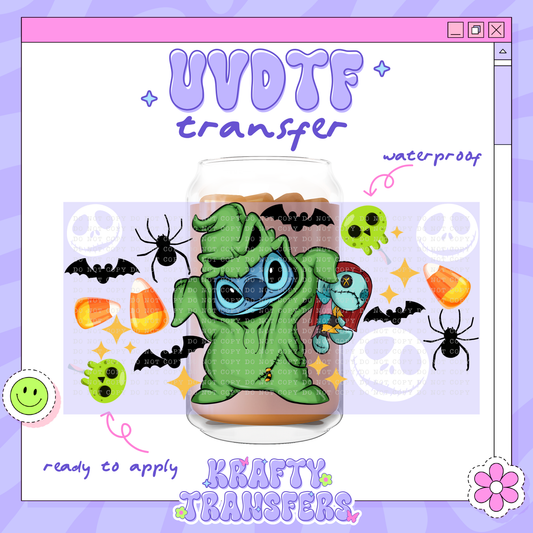 Dis Spooky Alien Oogie - 16oz Glass Wrap