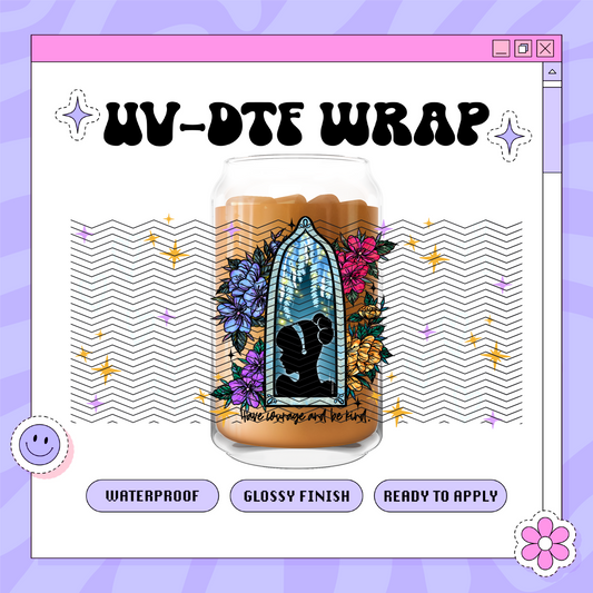Dis Princess C - 16oz Glass Wrap