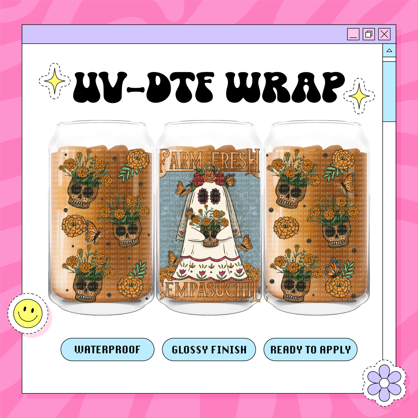 Farm Freesh Fall - 16 oz Glass Wrap