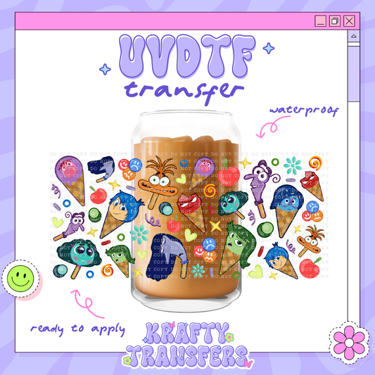 Emotions Icecreams - 16oz Glass Wrap