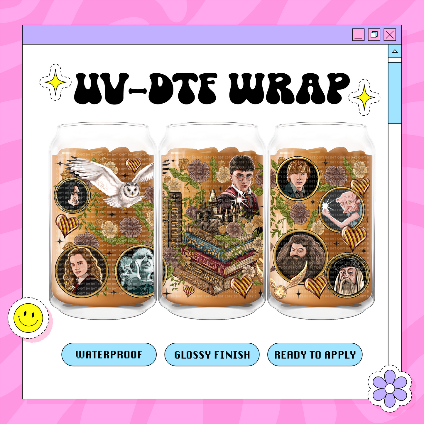 HP Books - 16oz Glass Wrap