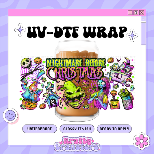 Dis Spooky Nightmare - 16oz Glass Wrap