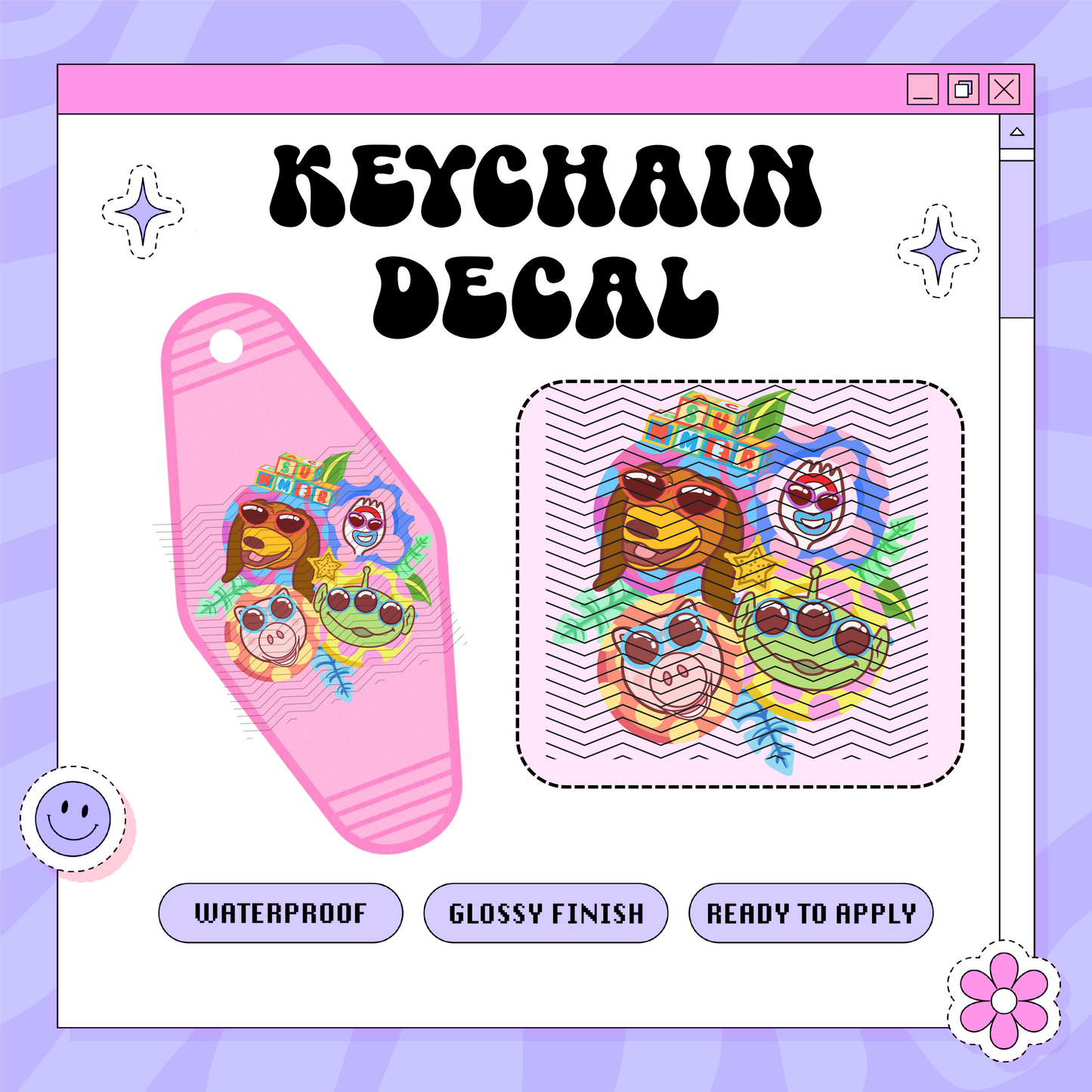 Dis Toys Summer - Motel Keychain Decal