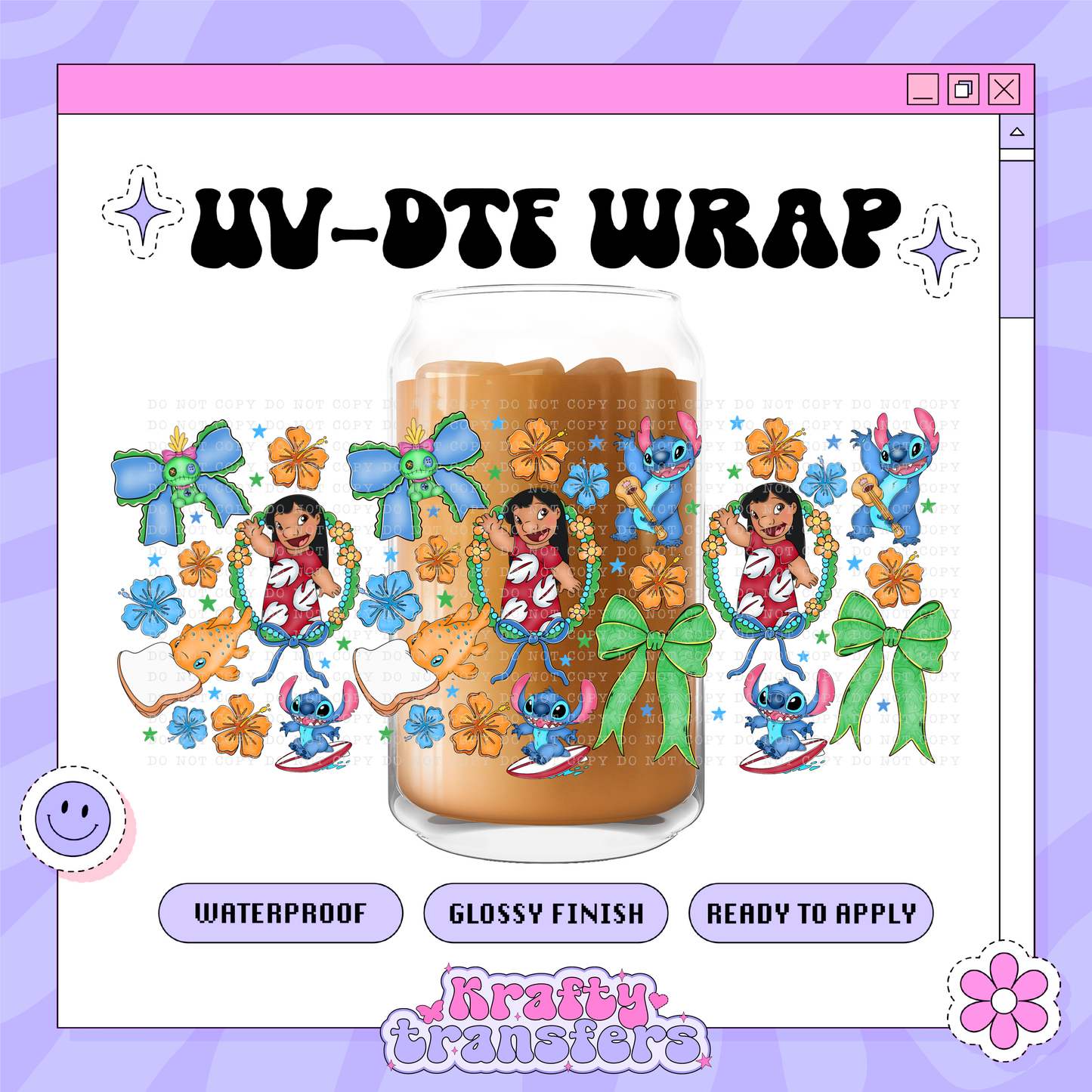 Dis Alien Coquette Frames - 16oz Glass Wrap
