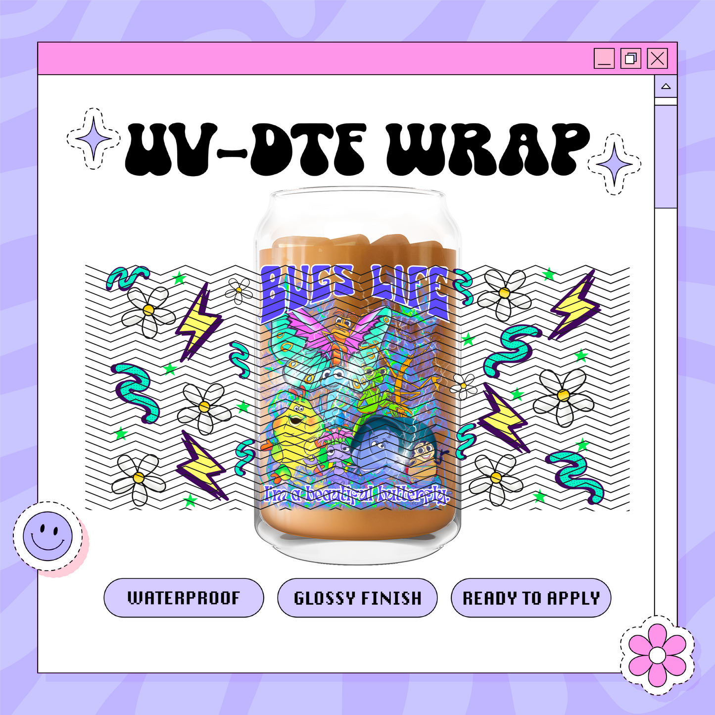 Dis Bugs - 16oz Glass Wrap