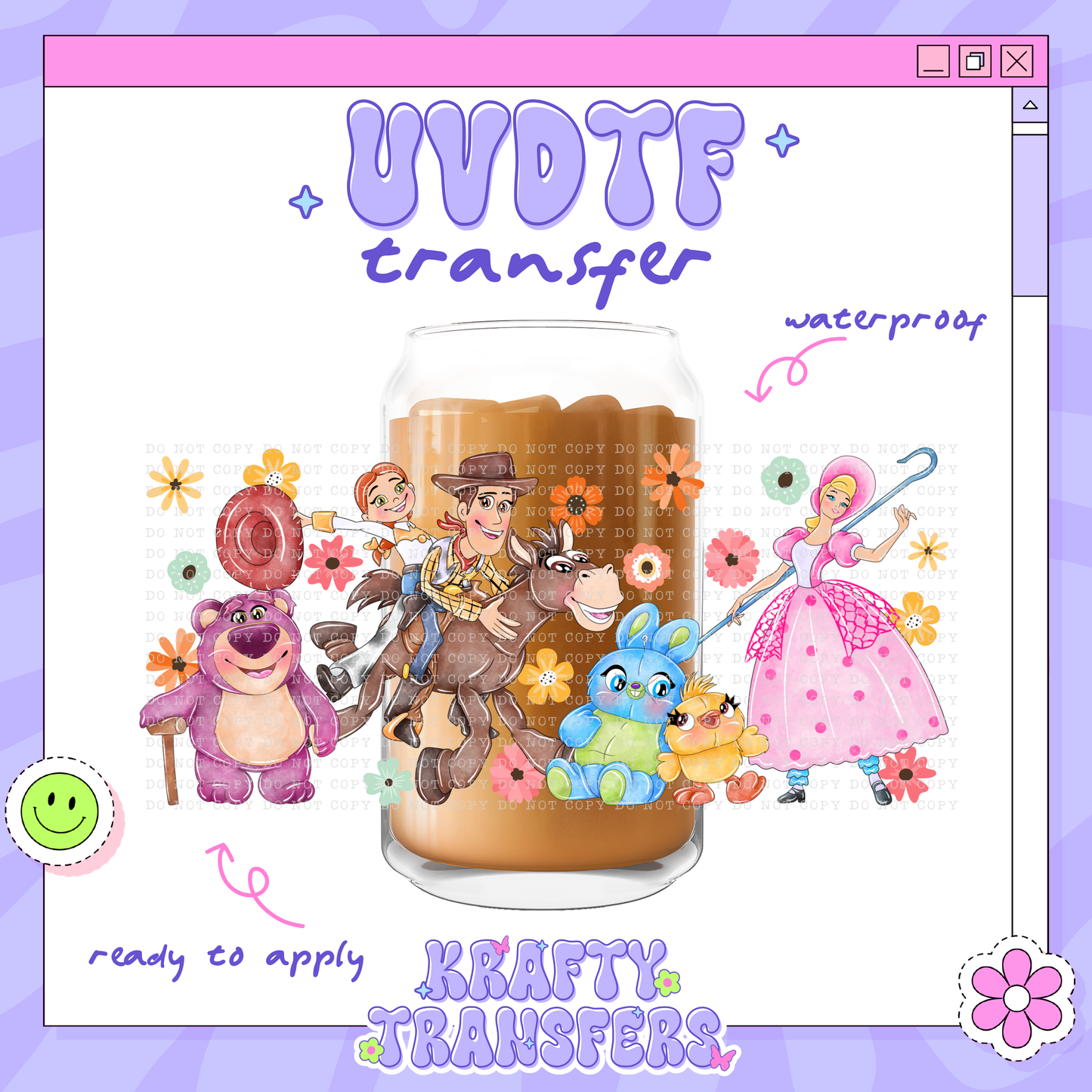 Dis Toys + Friends - 16oz Glass Wrap