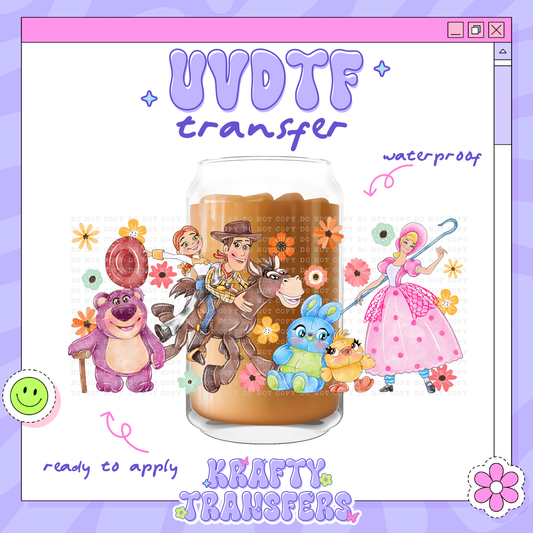 Dis Toys + Friends - 16oz Glass Wrap