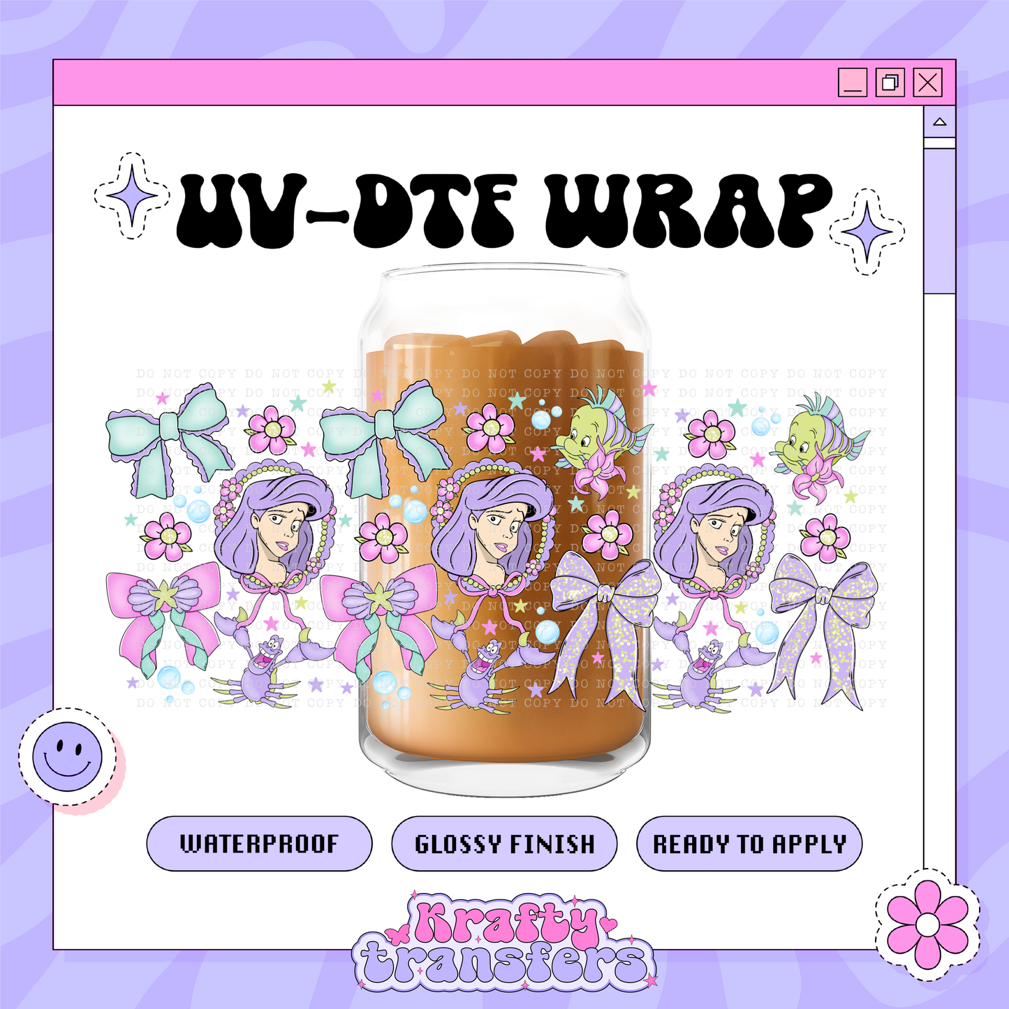 Dis Princess A Attitude - 16oz Glass Wrap