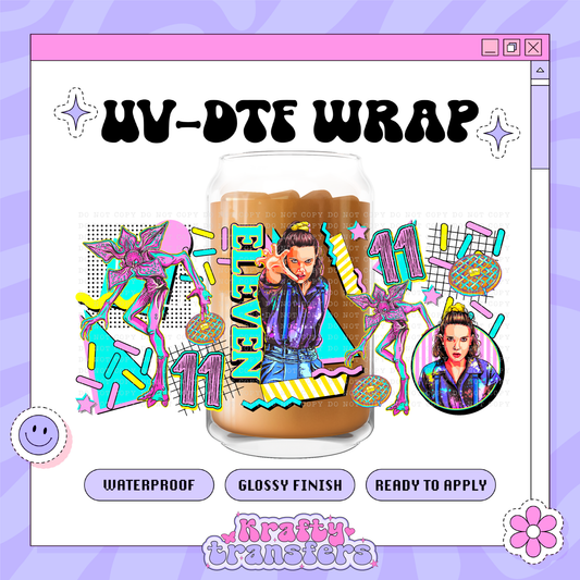 Spooky Eleven Girl - 16oz Glass Wrap