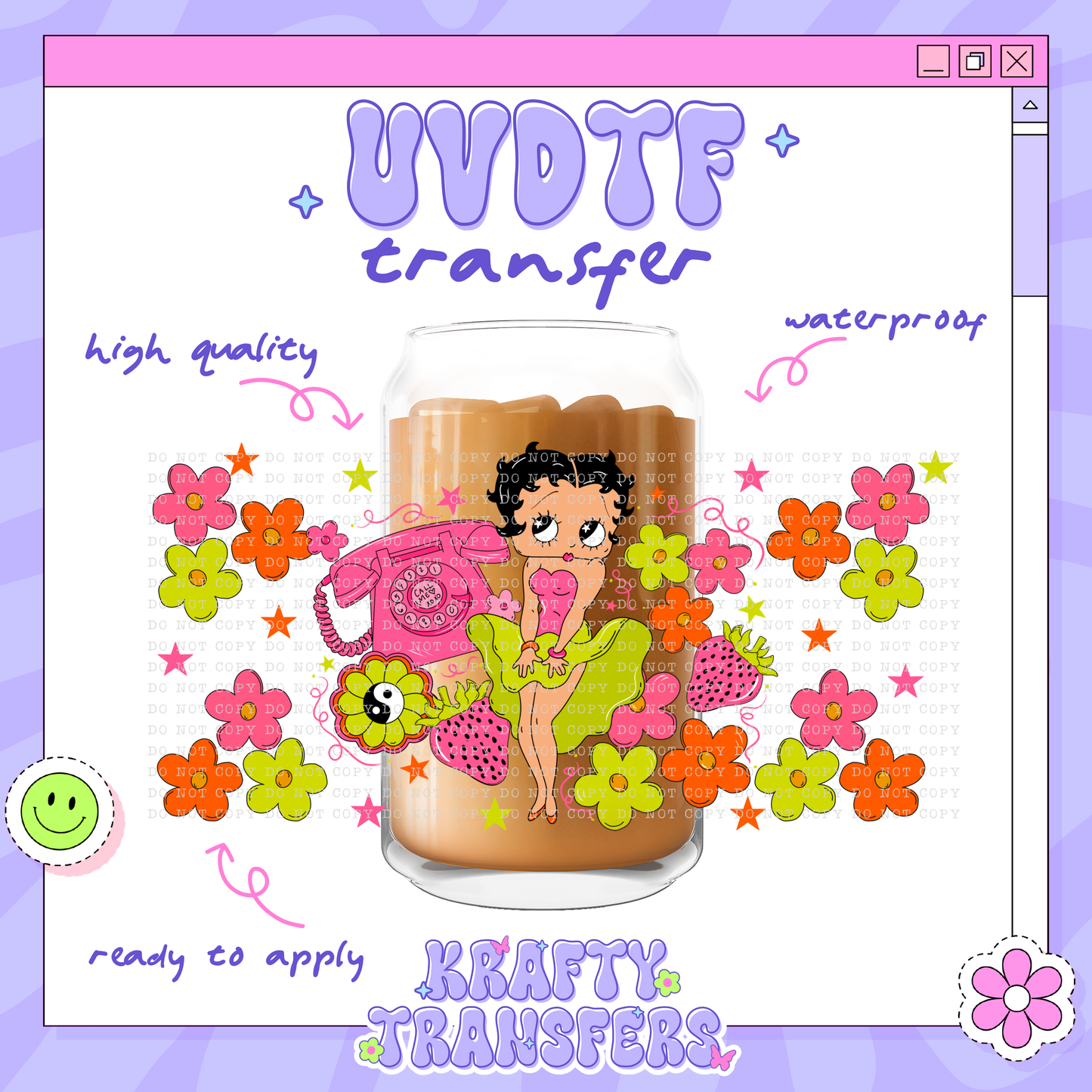 Betty Neon - 16oz Glass Wrap