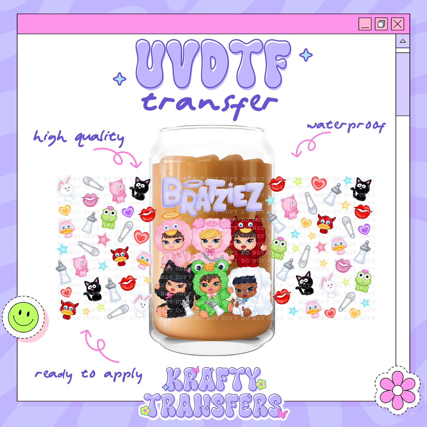 Bratziez - 16oz Glass Wrap