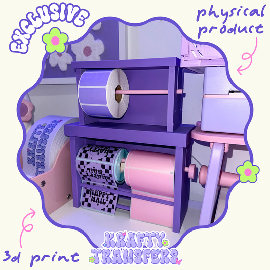 Sticker Roll Dispenser 3D Holder