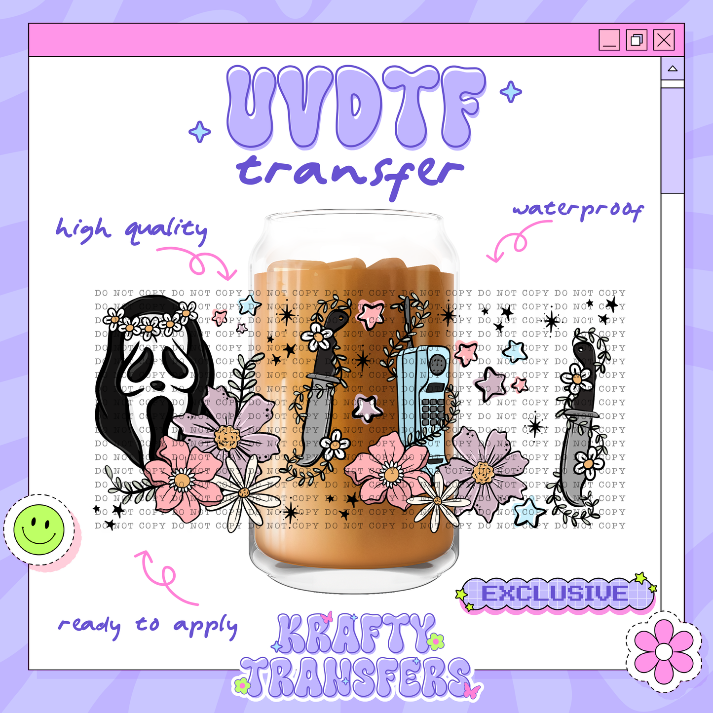 Floral Ghost Exclusive | #23 | 16oz UVDTF Wrap