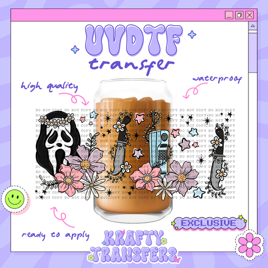 Floral Ghost Exclusive | #23 | 16oz UVDTF Wrap