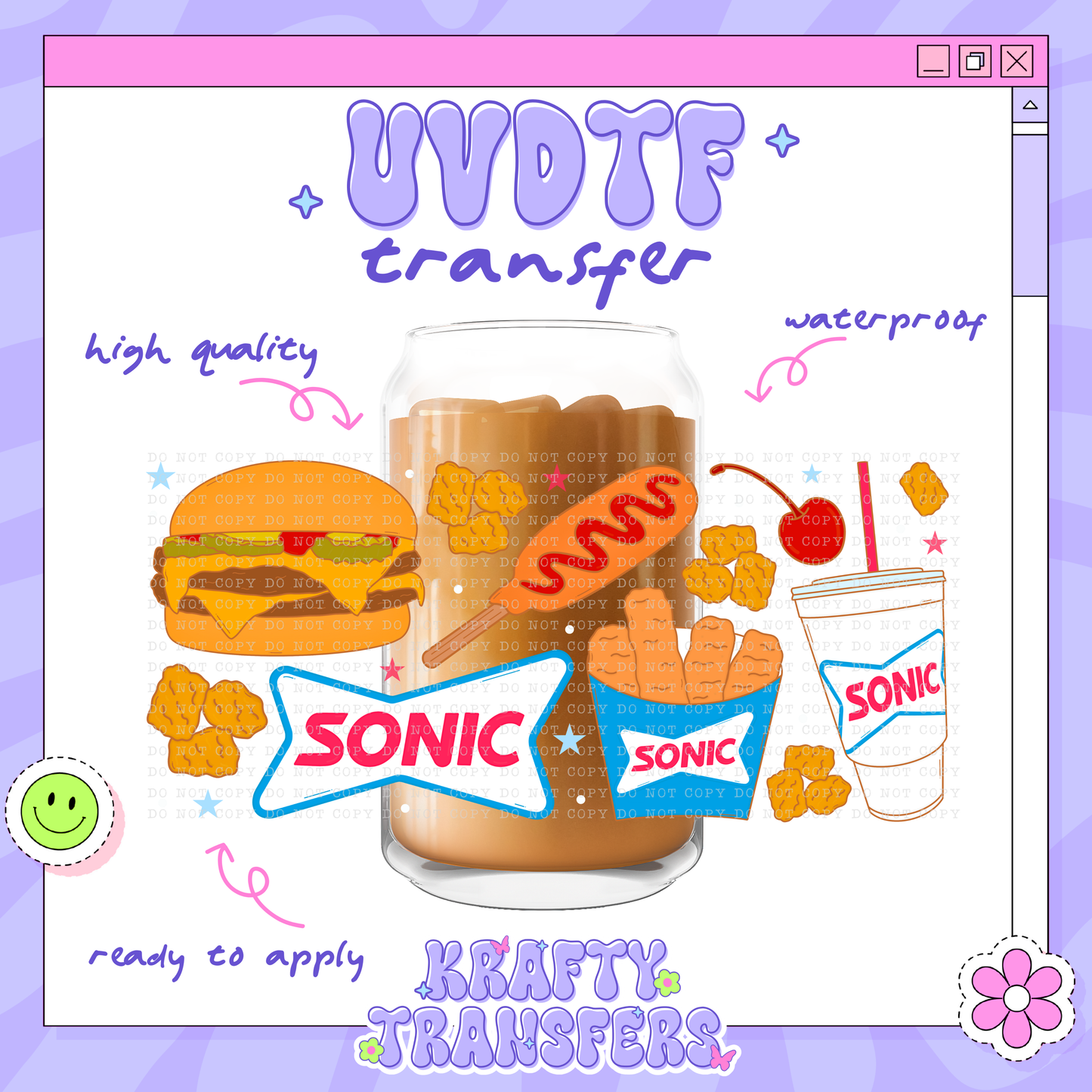 Sonic - 16oz Glass Wrap