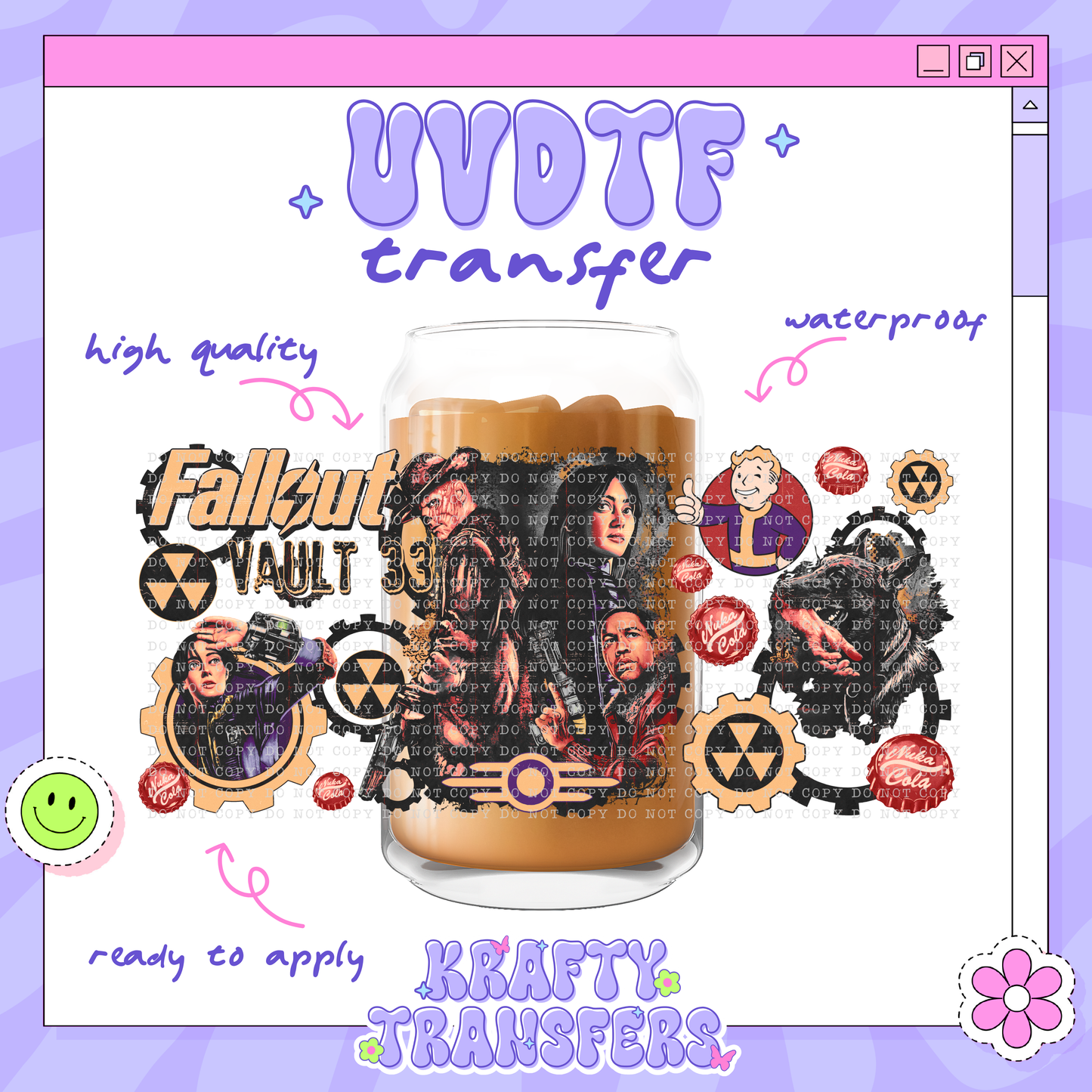 Fallout Vault - 16oz Glass Wrap