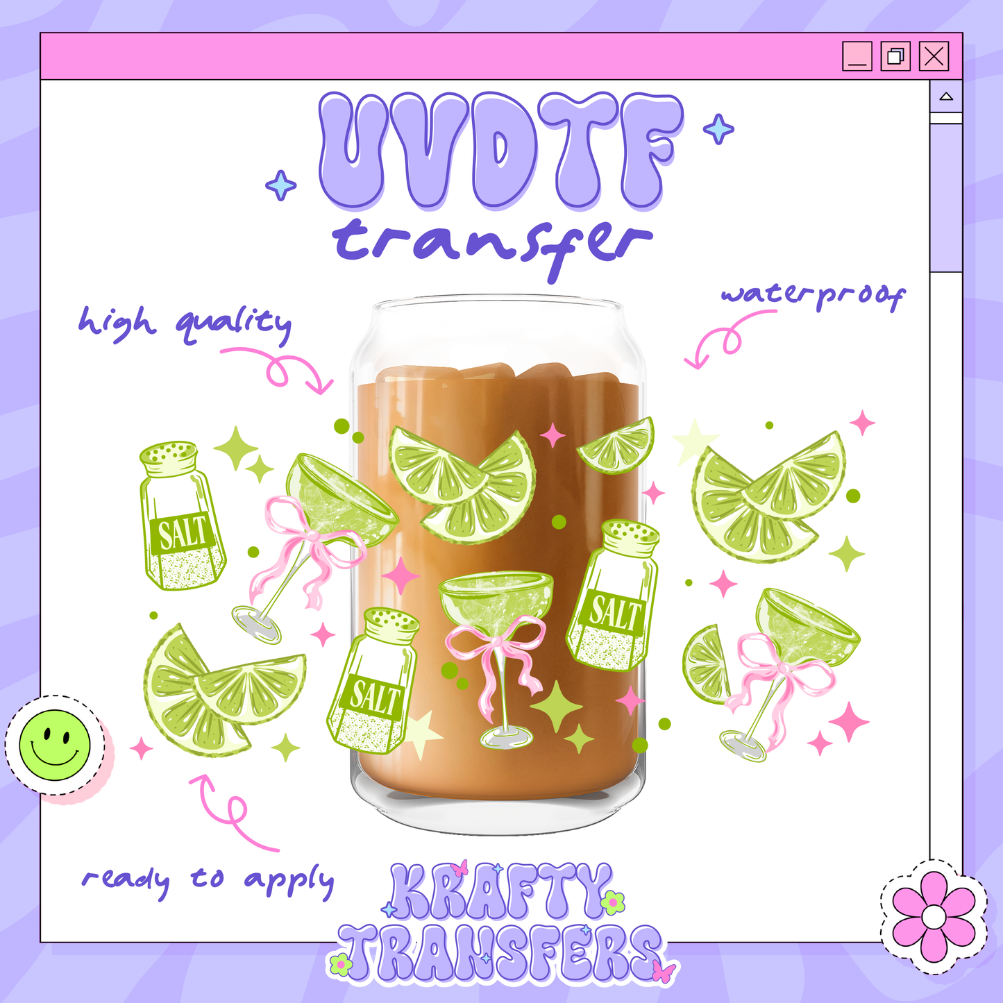 Margaritass - 16oz Glass Wrap