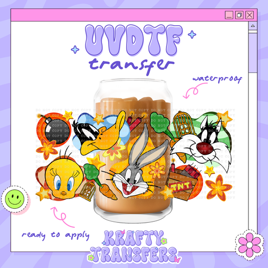 Looney Friends - 16oz Glass Wrap