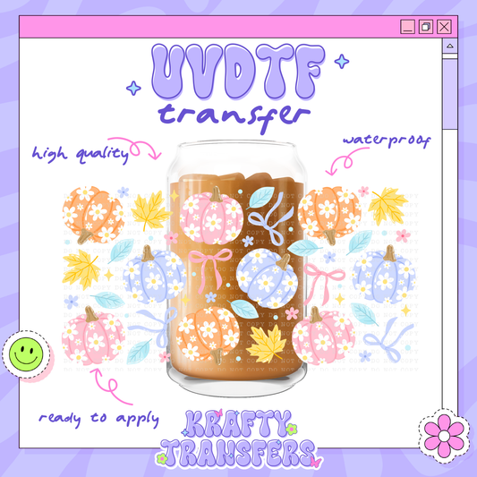 Pastel Fall - 16oz Glass Wrap