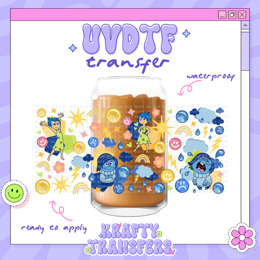 Joy & Sadness - 16oz Glass Wrap