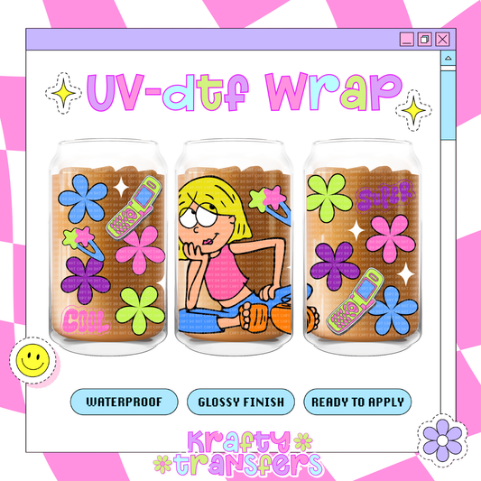 Lizzie Flowers - 16 oz Glass Wrap