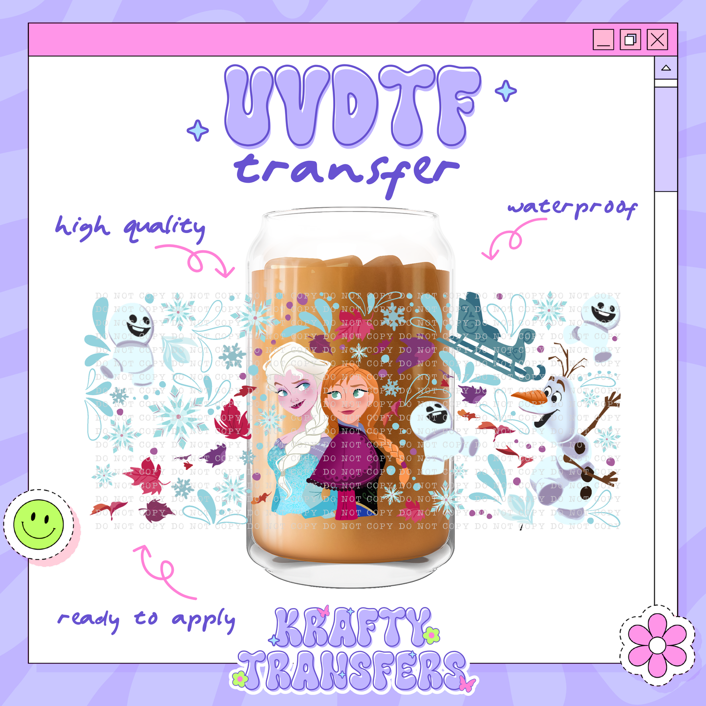 Frozen Sisters - 16oz Glass Wrap