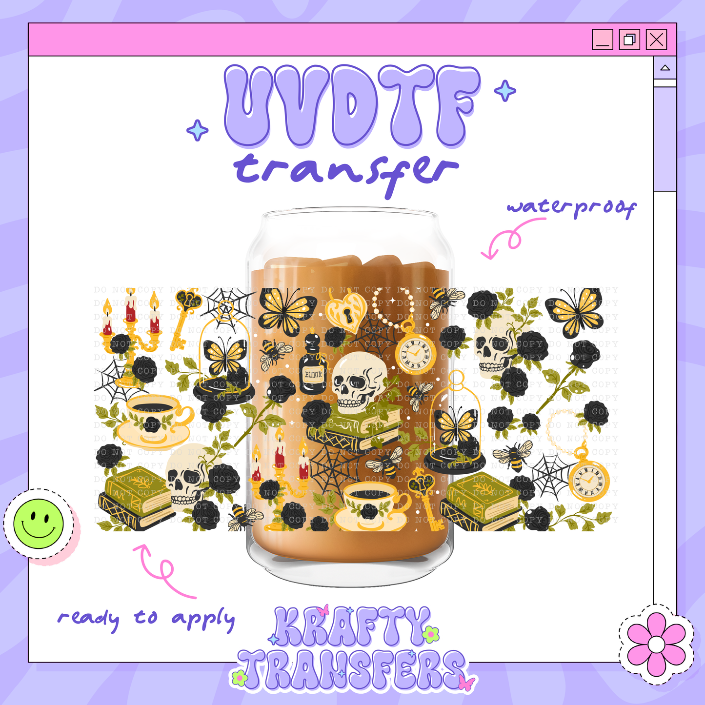 Spooky Coquette - 16oz Glass Wrap