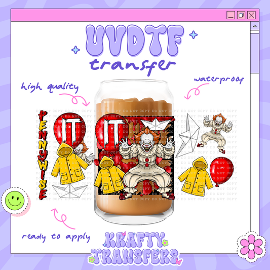 Scary Clown | #23 | 16oz UVDTF Wrap