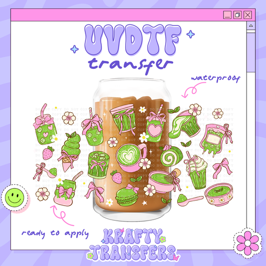 Matcha Girly - 16oz Glass Wrap