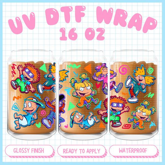 90s kids 
 - 16 oz UV DTF WRAP