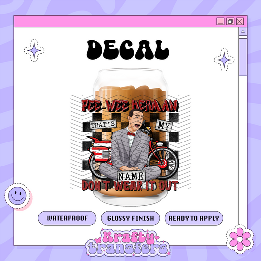 PeeWee - UVDTF Decal
