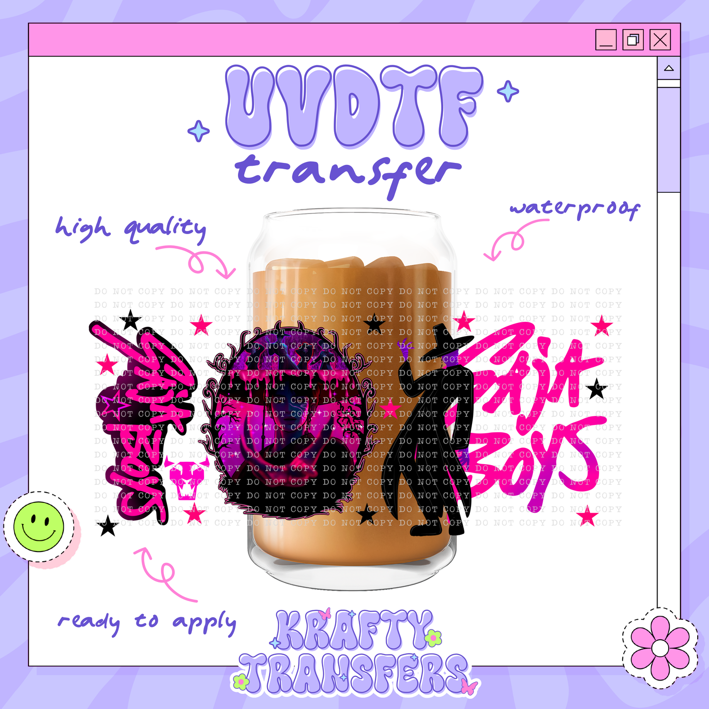 Saja Pink | #5 | 16oz UVDTF Wrap