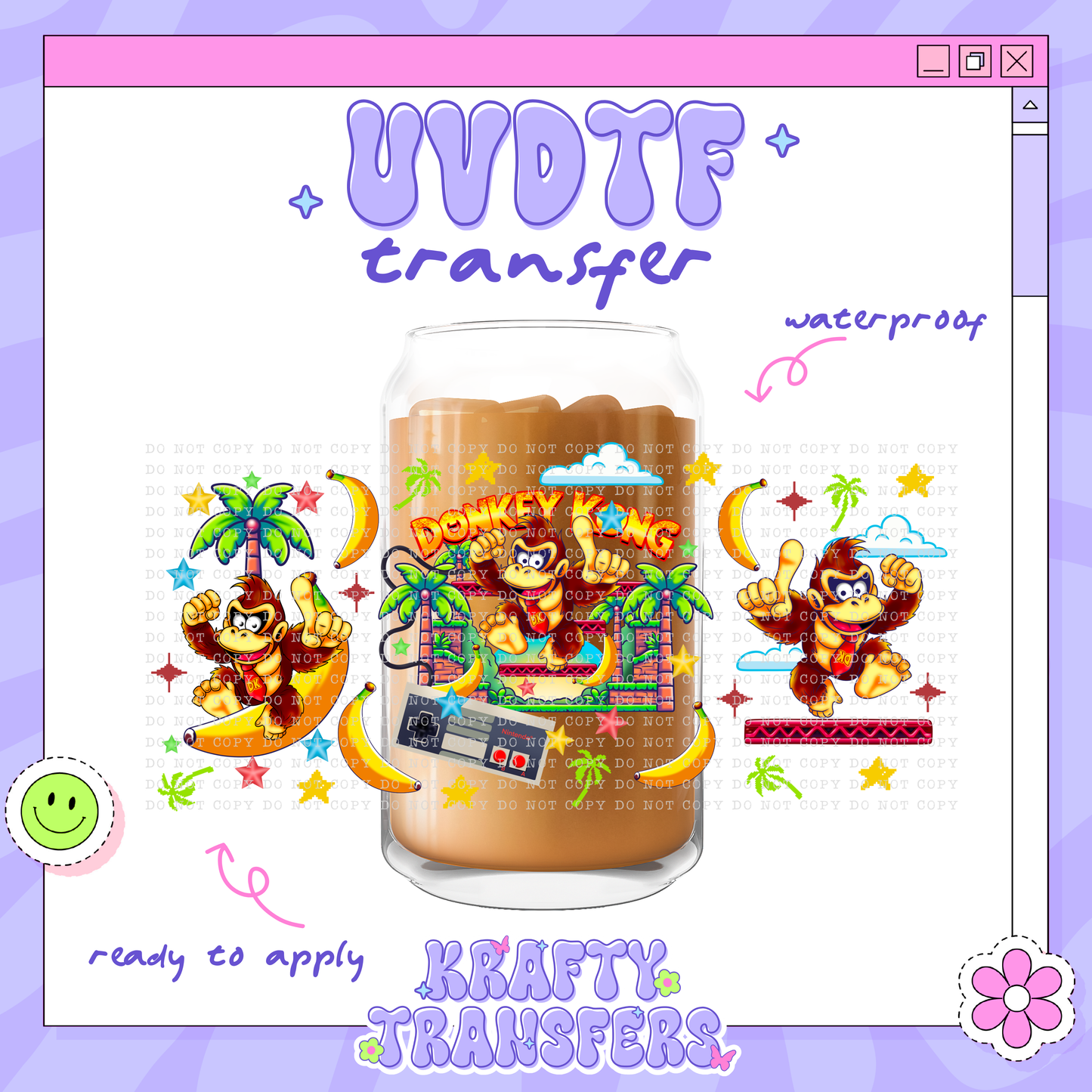 Xmas Super Kong - 16oz Glass Wrap