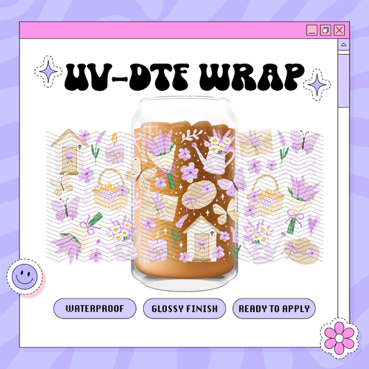 NT Lavender Cottage - 16oz Glass Wrap