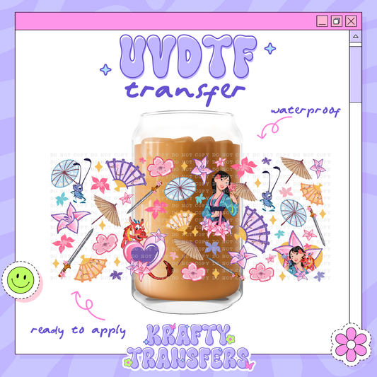 Mulan Blossoms - 16oz Glass Wrap