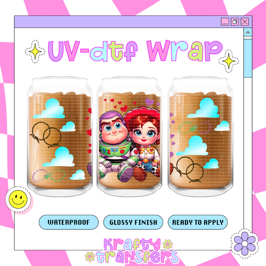 Baby B&J Love - 16 oz Glass Wrap