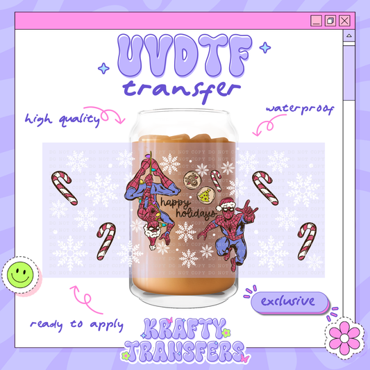 Spider Xmas - 16oz Glass Wrap