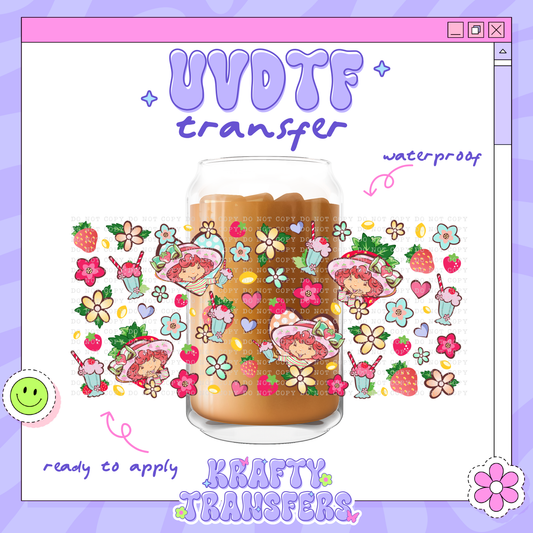 Strawberry Girl - 16oz Glass Wrap