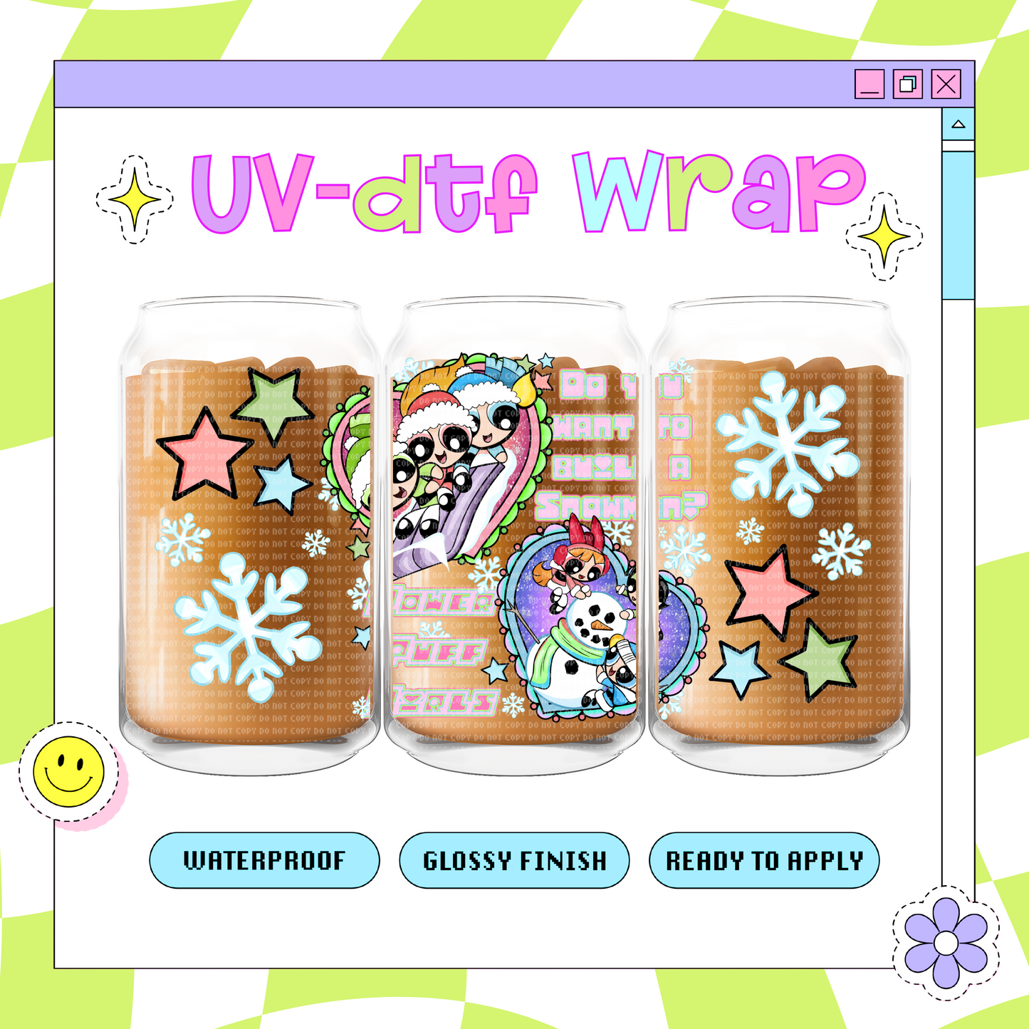 PPGs Snowy- 16 oz Glass Wrap