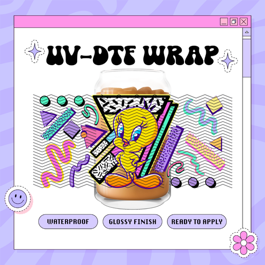 2000s Tweety - 16oz Glass Wrap