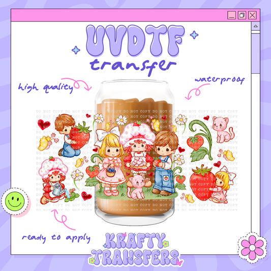 Strawberry Friends - 16oz Glass Wrap
