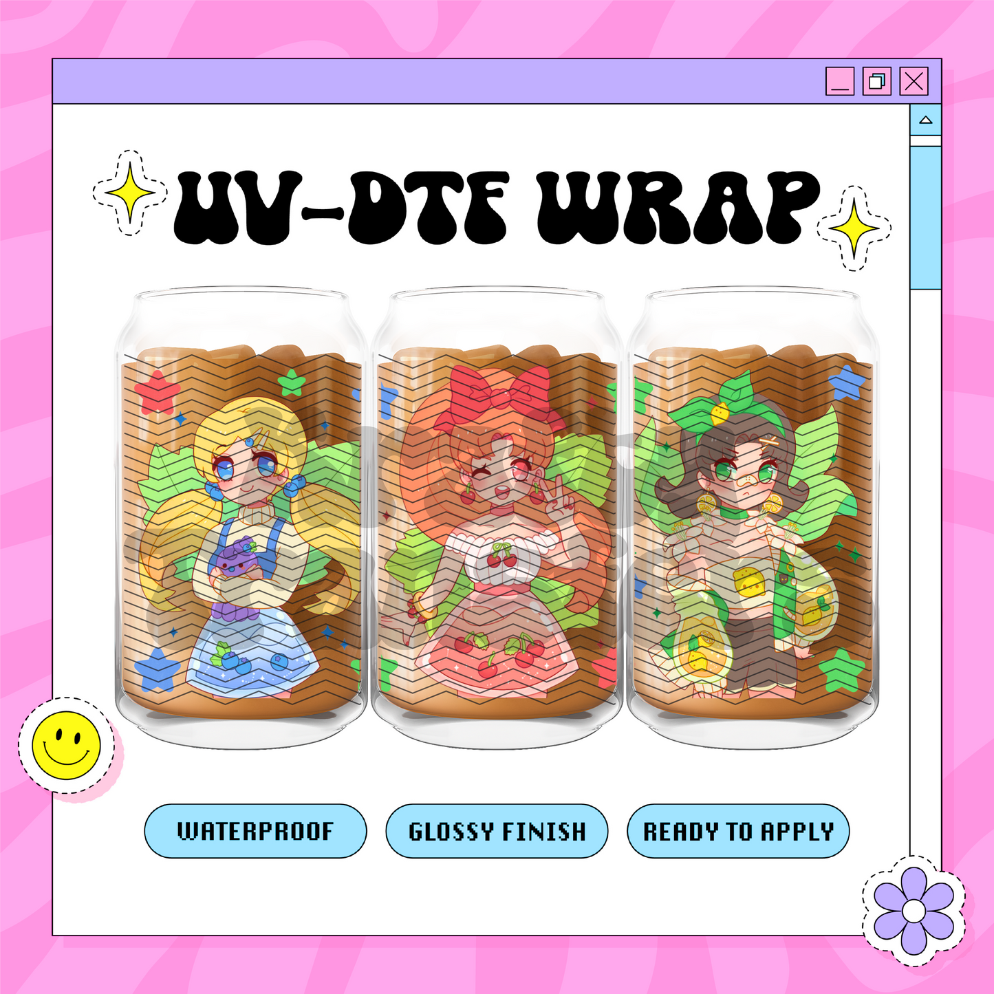 Anime PPGs Exclusive - 16oz Glass Wrap