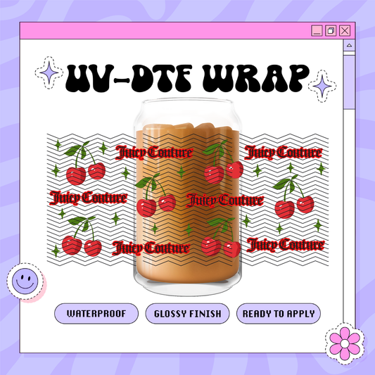 Juicy C Cherries 2000s - 16oz Glass Wrap