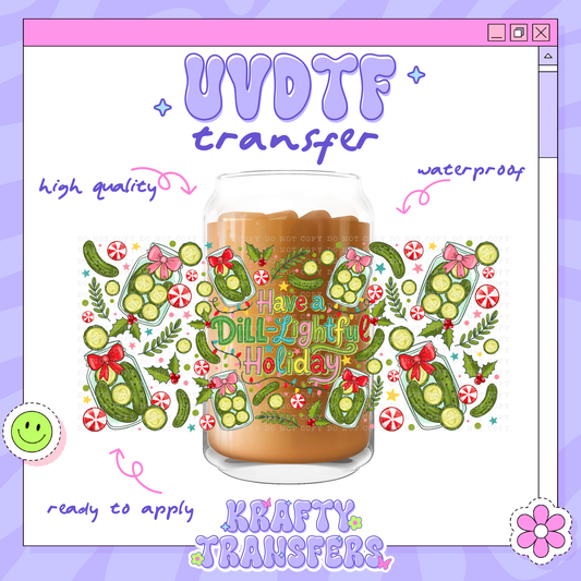 Pickle Xmas - 16oz Glass Wrap