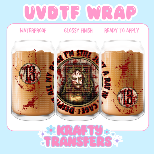 Rat In Cage 13 Ghosts - 16 oz UV DTF WRAPS