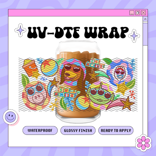Dis Toys Summer - 16oz Glass Wrap