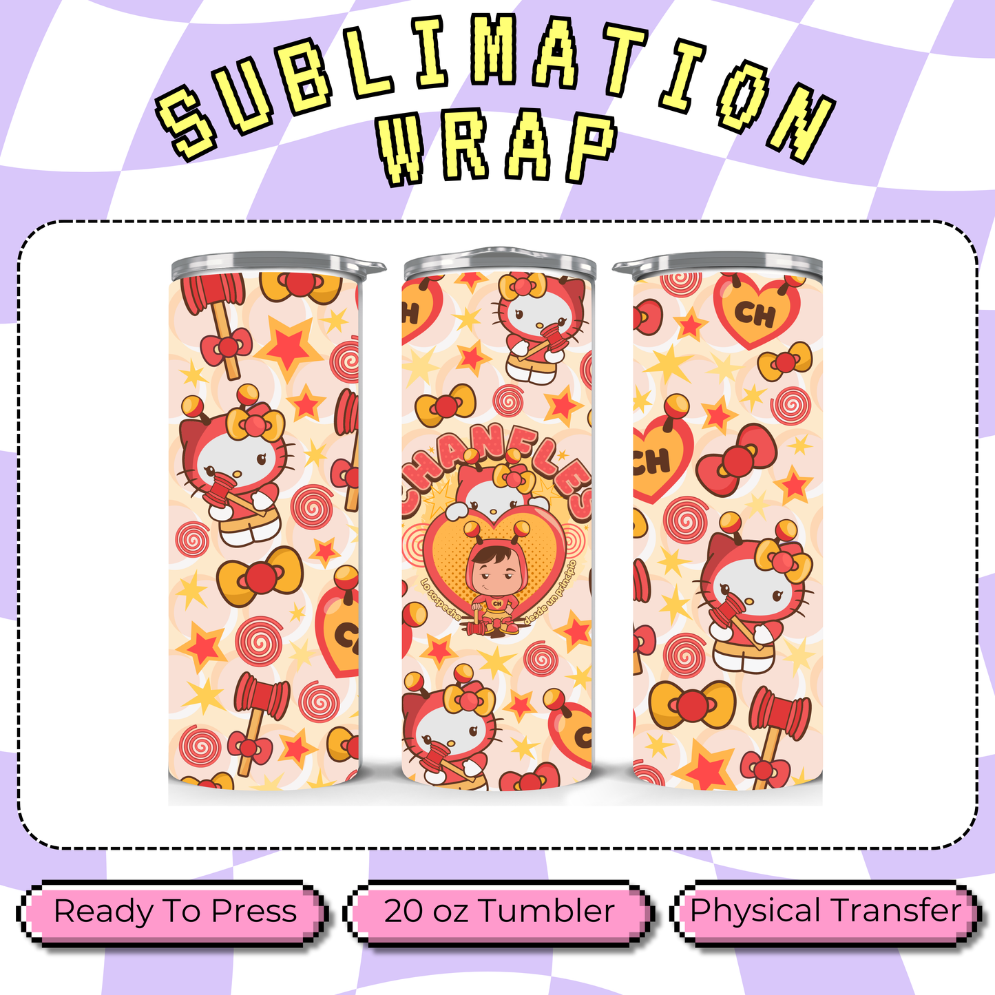 Chavo & Kitty - 20oz Sublimation Tumbler Wrap
